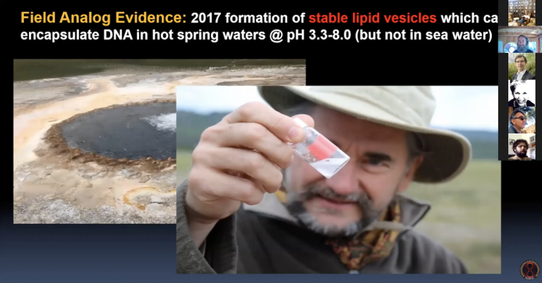 The Hot Spring Hypothesis for the Origin of Life: New Experimental Approaches and Results (Bruce DAMER)