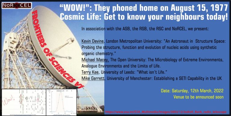 Frontiers of Science VI  – “Cosmic Life:  Get to know your neighbours today!”